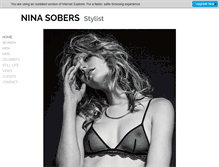 Tablet Screenshot of ninasobers.com